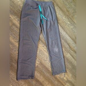 Figs Gray straight leg scrubs